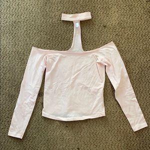 Off the shoulder choker top